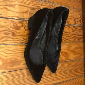 Steve Madden Velvet Block Heels, size 7
